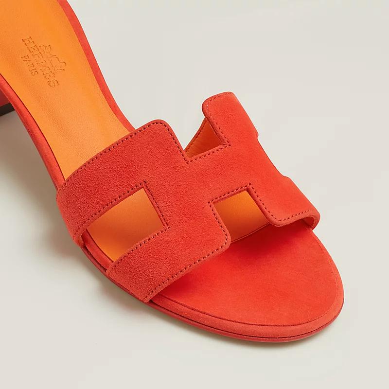 Giày Hermes Oasis Sandal Nữ Cam